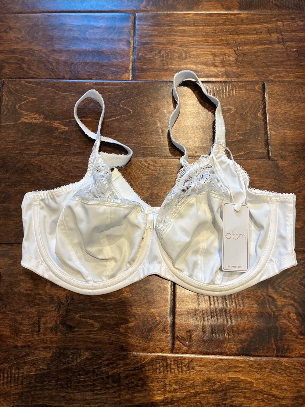 Elomi Morgan White Lace Underwire Bra